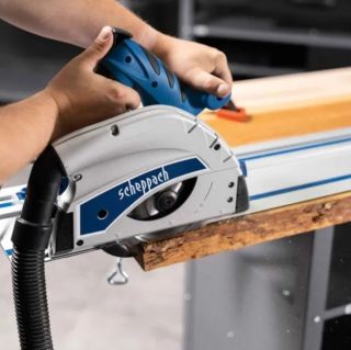 Scheppach PL55 fungerade väldigt bra i testerna med skena