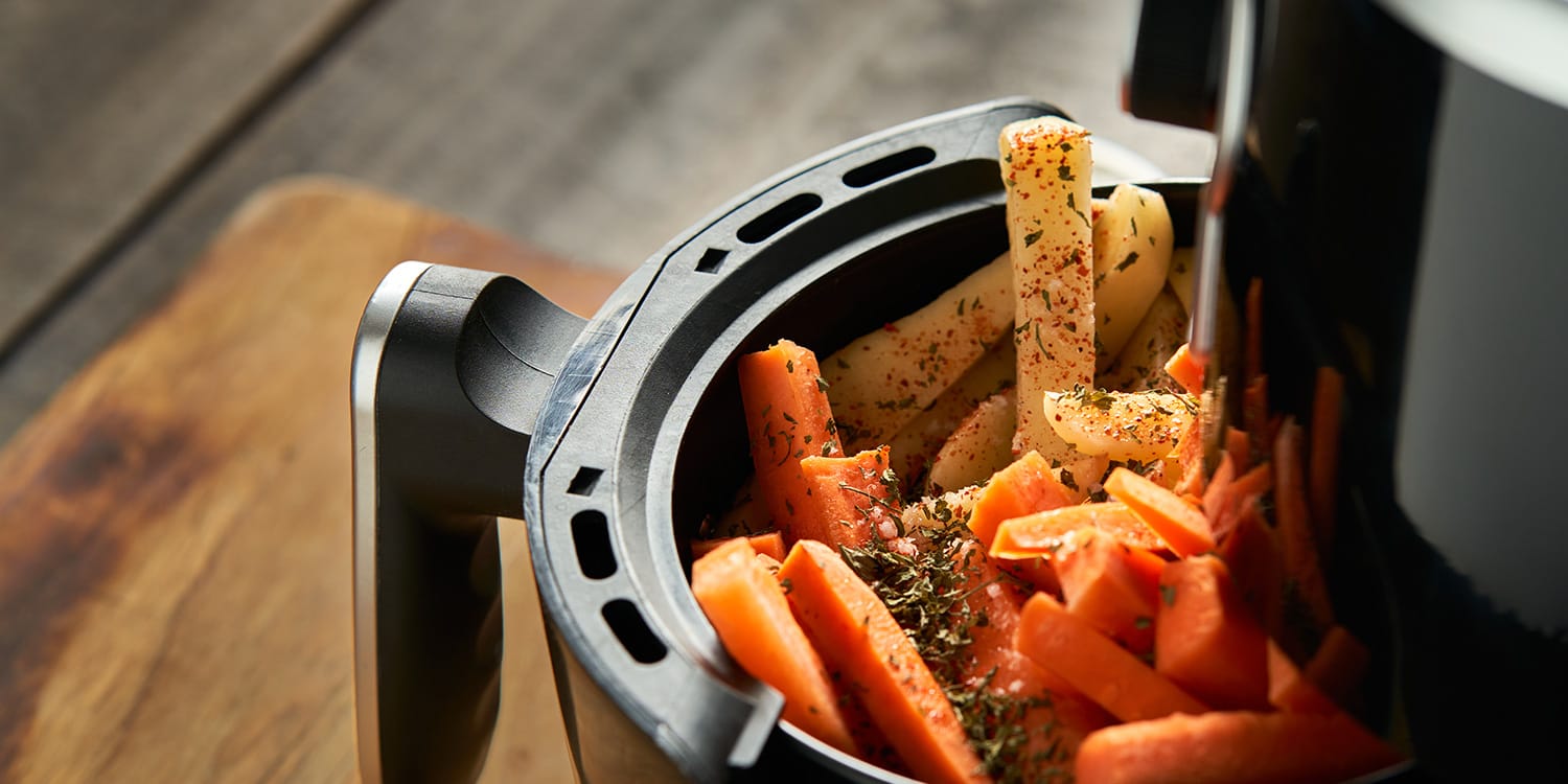 Airfryer håller maten varm