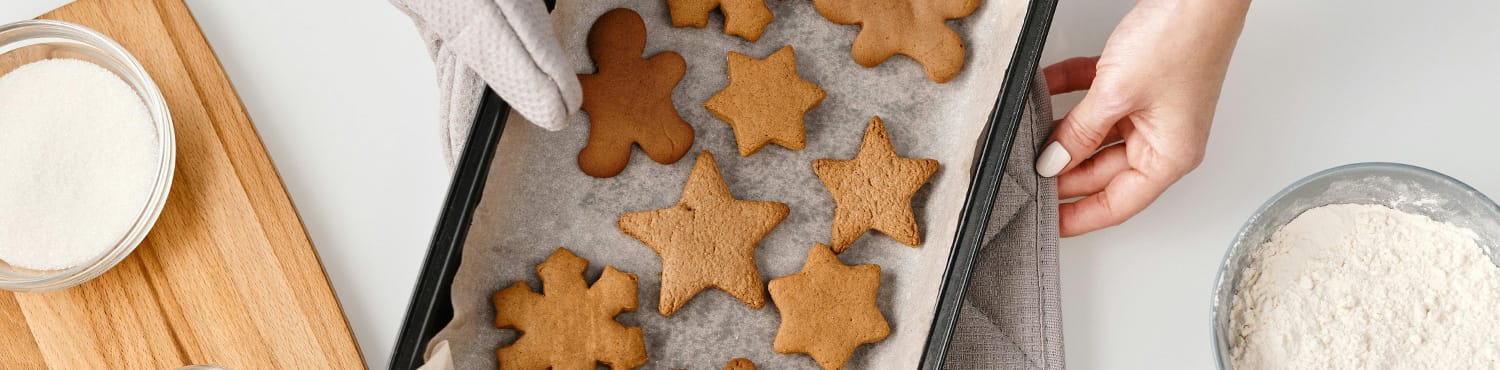 Pepparkakor på ugnsform