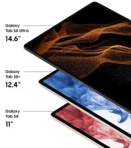 Samsung Galaxy Tab S8, Galaxy Tab S8+ och Galaxy Tab S8 Ultra i jämförelse
