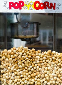 Klassisk popcornmaskin i retrodesign