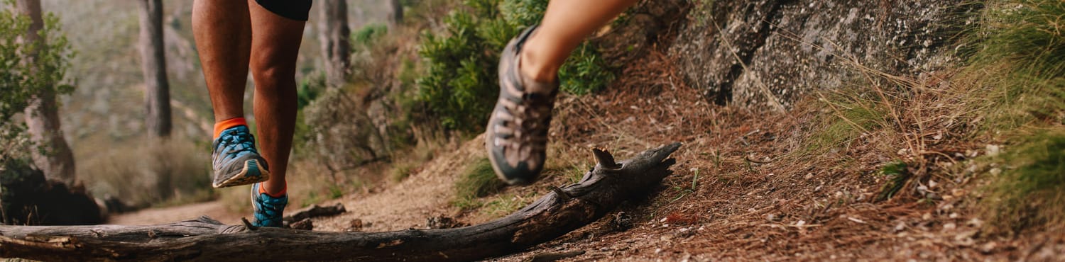 Springa i terräng och skog