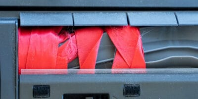 Robotdammsugare - material fastnat