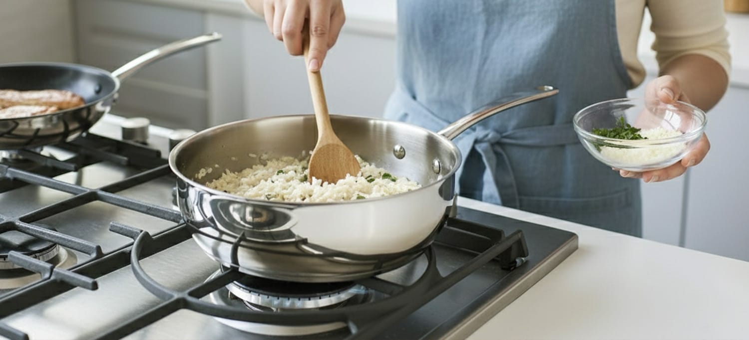 Sauteuse med risotto